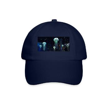 Unsterbliche Qualle - Baseballkappe - Blau/Blau - Vorne