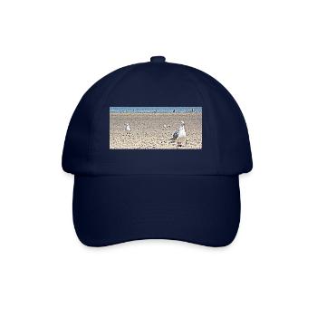 Möwen am Strand - Baseballkappe - Blau/Blau - Vorne