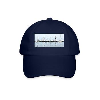 Boote und ihre Reflexion - Baseballkappe - Blau/Blau - Vorne