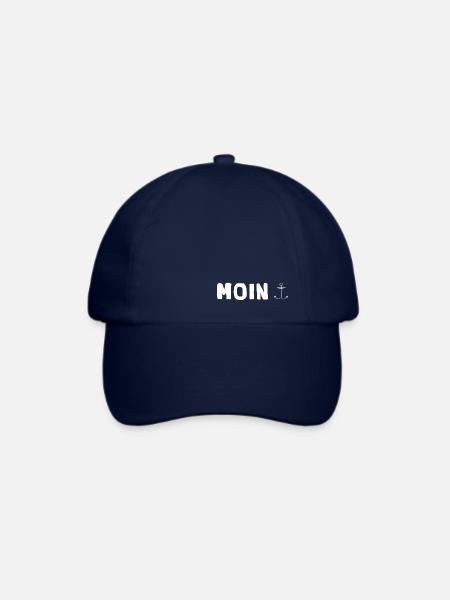moin anker - Moin Geschenkidee - Baseballkappe - Blau/Blau