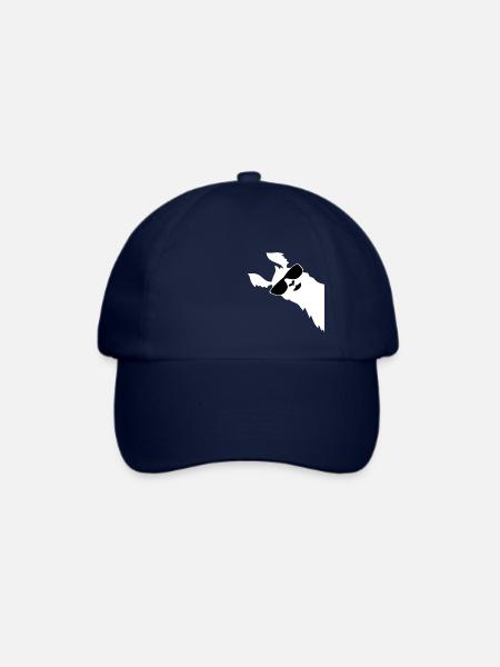 Lustiges Lama Alpaka mit Sonnenbrille - Baseballkappe - Blau/Blau