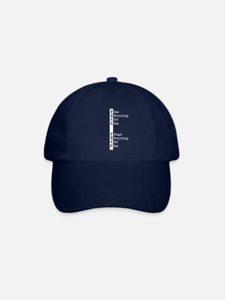 Kampfgeist positiv denken Kraft Stark Tshirt - Baseballkappe - Blau/Blau