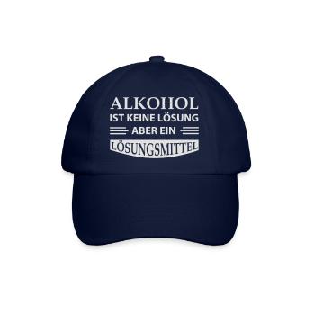 Alkohol ist keine Lösung - Baseballkappe - Blau/Blau - Vorne