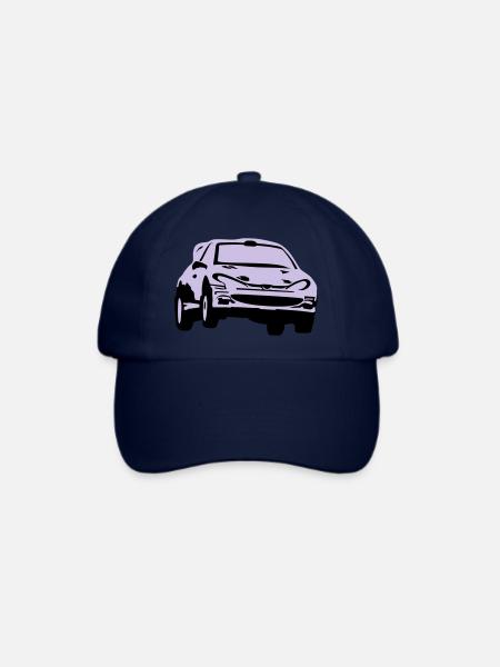 Rallye, Rallyeauto, Rennauto - Baseballkappe - Blau/Blau