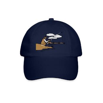 angeln relax ufer - Baseballkappe - Blau/Blau - Vorne