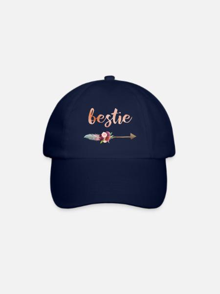 bestie boho pfeil - Baseballkappe - Blau/Blau