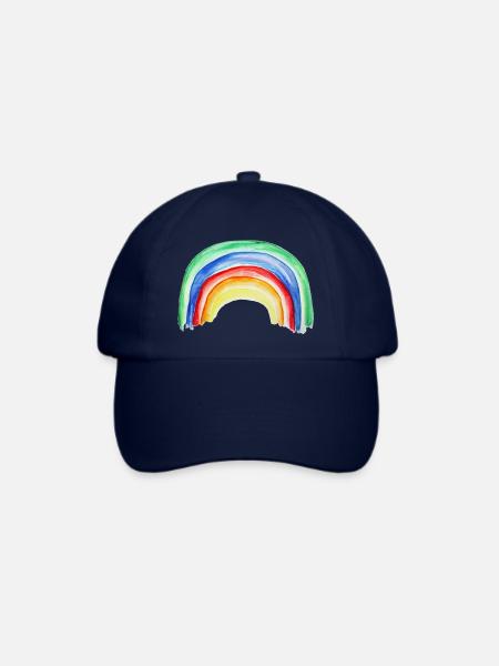 rainbow regenbogen - Baseballkappe - Blau/Blau