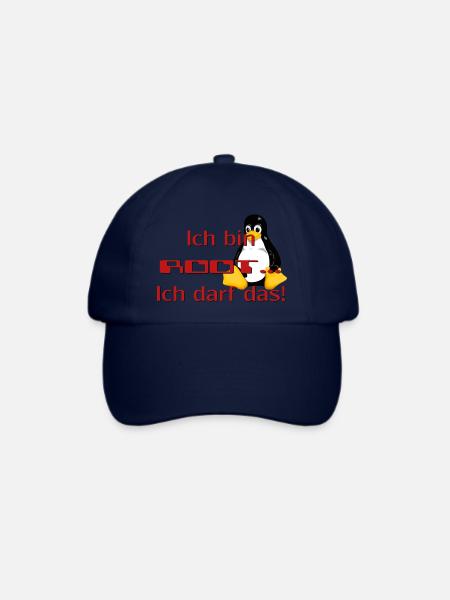 Ich bin Root, ich darf das! - Baseballkappe - Blau/Blau