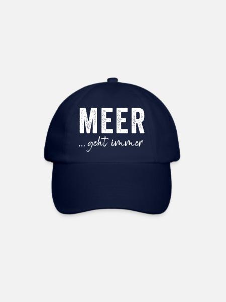Meer geht immer - Baseballkappe - Blau/Blau