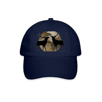 Hirsch - Baseballkappe - Blau/Blau - Vorne