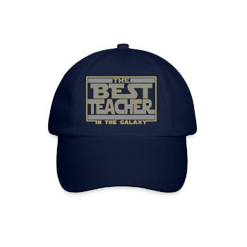 Der beste Lehrer der Galaxie - Baseballkappe - Blau/Blau - Vorne