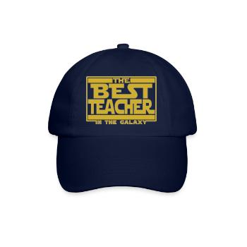 Der beste Lehrer der Galaxie - Baseballkappe - Blau/Blau - Vorne
