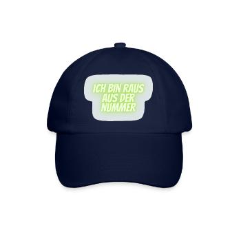 ich bin raus aus der Nummer - Baseballkappe - Blau/Blau - Vorne