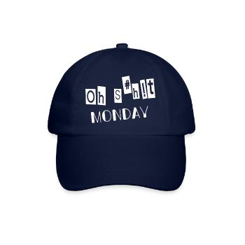 OH SHIT MONDAY - Baseballkappe - Blau/Blau - Vorne