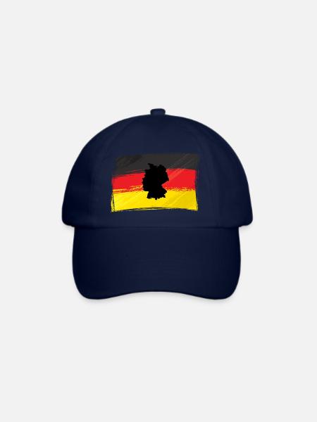 Deutschland - Baseballkappe - Blau/Blau