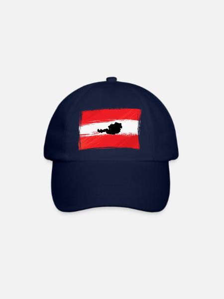 Österreich - Baseballkappe - Blau/Blau