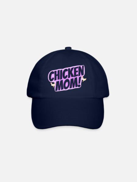 chicken mom - Baseballkappe - Blau/Blau