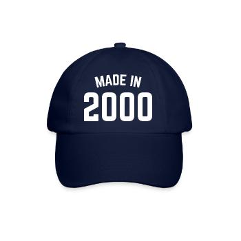 Hergestellt im Jahr 2000 - Baseballkappe - Blau/Blau - Vorne