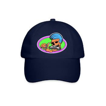 Elvis Rat fink Mundharmonika Stil - Baseballkappe - Blau/Blau - Vorne