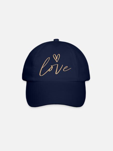 Liebe Liebe - Baseballkappe - Blau/Blau