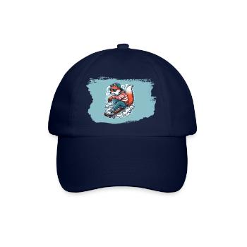 Skater-Fuchs - Baseballkappe - Blau/Blau - Vorne
