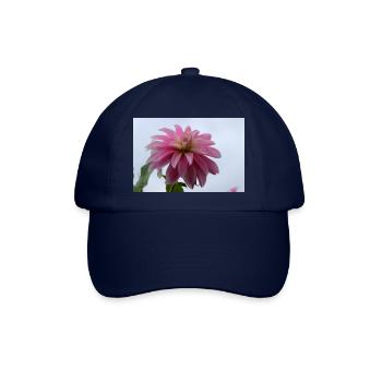 Dahlie pink rosa Blüte ,Blume - Baseballkappe - Blau/Blau - Vorne