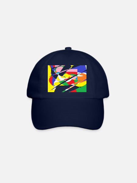 Muster - Baseballkappe - Blau/Blau