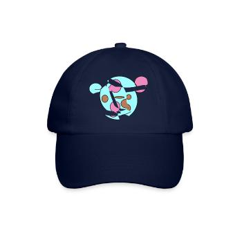 Welt Bär Kurios - Baseballkappe - Blau/Blau - Vorne