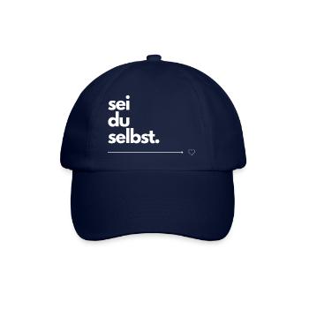 sei du selbst - Baseballkappe - Blau/Blau - Vorne