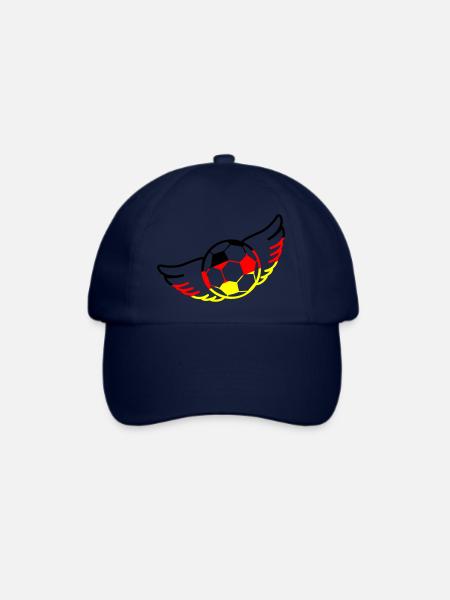 fußball deutschland - Baseballkappe - Blau/Blau