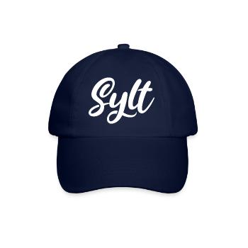 Sylt - Nordsee Insel - Deutschland Küste - Moin - Baseballkappe - Blau/Blau - Vorne