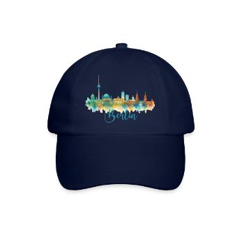 berlin skyline - Baseballkappe - Blau/Blau - Vorne