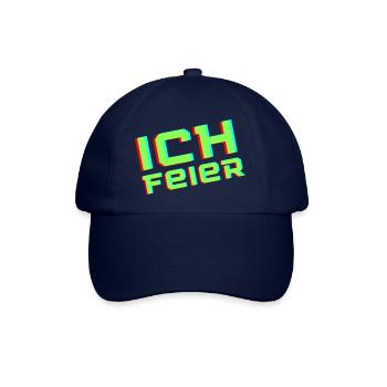Ich feier! - Baseballkappe - Blau/Blau - Vorne