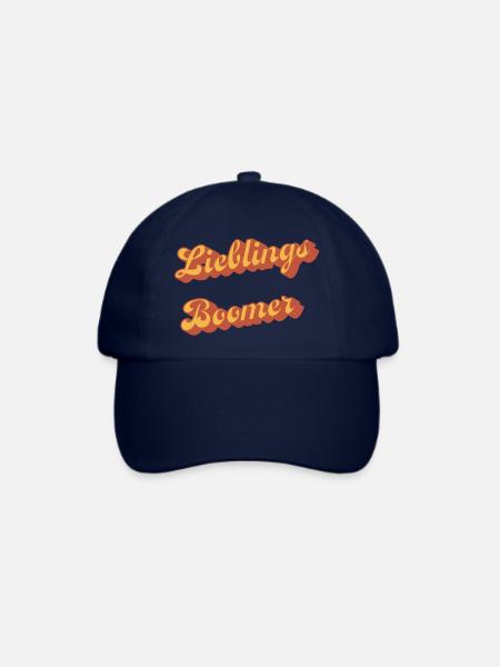 Liebling Boomer Retro Script - Baseballkappe - Blau/Blau