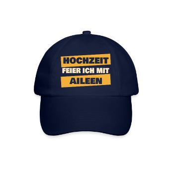 Geschenk für Aileen - Baseballkappe - Blau/Blau - Vorne