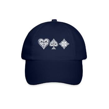 Poker - Baseballkappe - Blau/Blau - Vorne