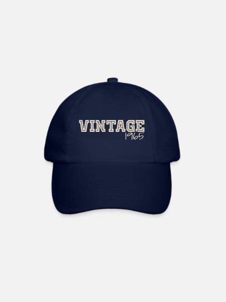 Jahrgang 1965 Original 1965 Retro 1965 Geschenk 1965 - Baseballkappe - Blau/Blau