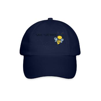 Save the bees umweltschutz bienen schützen - Baseballkappe - Blau/Blau - Vorne