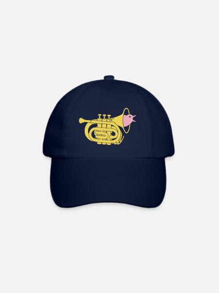 Trompetenvogel - Baseballkappe - Blau/Blau