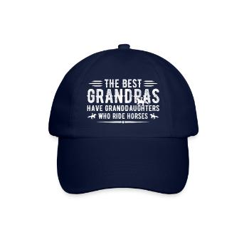 Die besten Opas haben Enkeltöchter, die reiten - Baseballkappe - Blau/Blau - Vorne