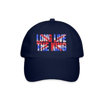 Britischer König Krönung Charles England Flagge - Baseballkappe - Blau/Blau - Vorne