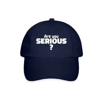 Ist das Ihr Ernst? - Baseballkappe - Blau/Blau - Vorne