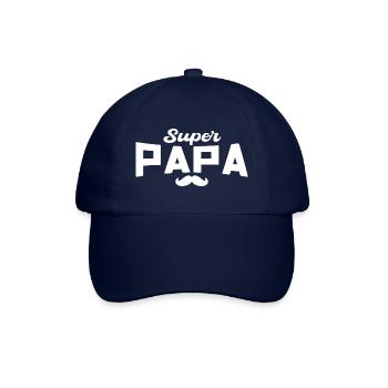 Super Daddy Daddy Geschenk Papa - Baseballkappe - Blau/Blau - Vorne