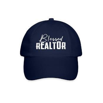 Maklerdesign für Immobilienmakler und Makler - Baseballkappe - Blau/Blau - Vorne