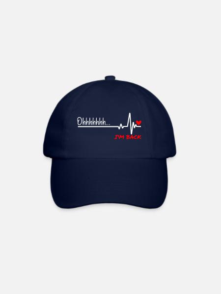 Herzchirurgie Überlebende Bekleidung Herzschlag - Baseballkappe - Blau/Blau