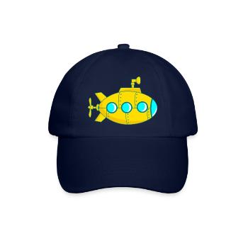 Gelbes U-Boot - Baseballkappe - Blau/Blau - Vorne