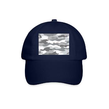 Schnee Camo - Baseballkappe - Blau/Blau - Vorne