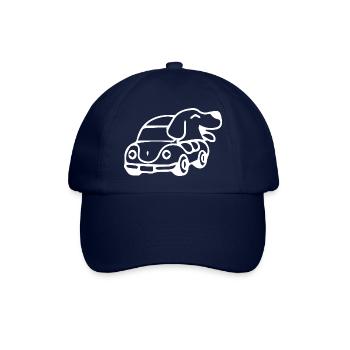 dog driving - Baseballkappe - Blau/Blau - Vorne