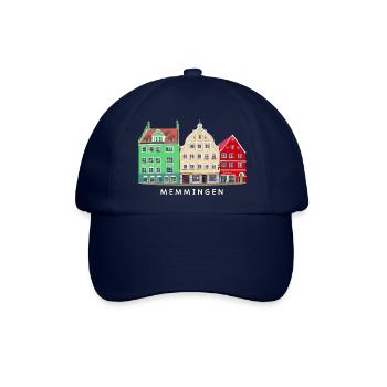 Memmingen, Bayern, Süddeutschland, Handzeichnung - Baseballkappe - Blau/Blau - Vorne