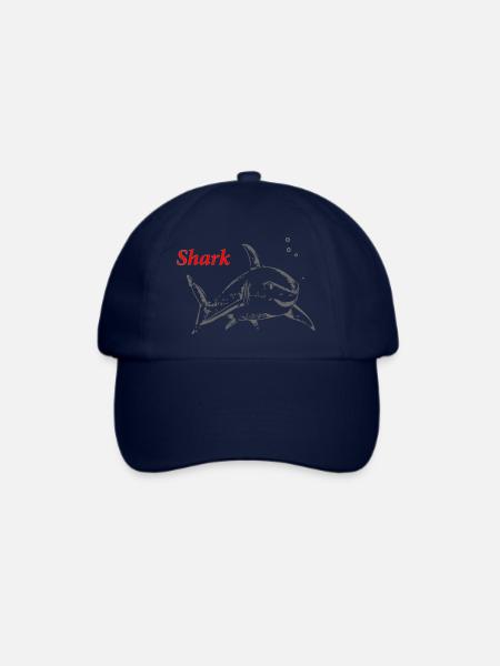 Hai - Baseballkappe - Blau/Blau